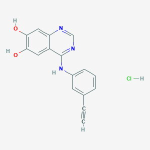 N-(3-ethynylphenyl)-6,7-dihydroxy-4-quinazolinamine hydrochloride