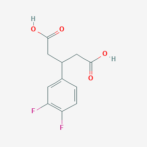 molecular formula C11H10F2O4 B8543686 3-(3,4-Difluorophenyl)glutaric acid 