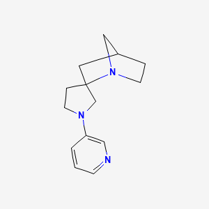 molecular formula C14H19N3 B8543695 1'-Pyridin-3-ylspiro[1-azabicyclo[2.2.1]heptane-2,3'-pyrrolidine] CAS No. 646055-83-6