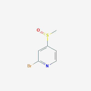 molecular formula C6H6BrNOS B8543724 2-Bromo-4-methanesulfinyl-pyridine 