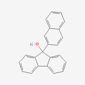 molecular formula C23H16O B8543738 9-(2-Naphthalenyl)-9H-fluoren-9-ol 