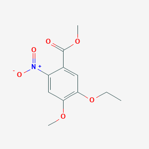 molecular formula C11H13NO6 B8543775 Methyl 5-ethoxy-4-methoxy-2-nitrobenzoate 