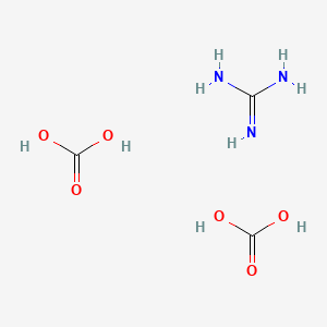 molecular formula C3H9N3O6 B8543805 Guanidine bis(carbonate) 