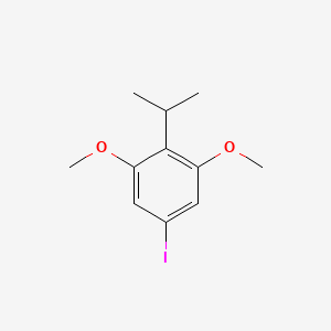 molecular formula C11H15IO2 B8543837 5-Iodo-2-isopropyl-1,3-dimethoxy-benzene 