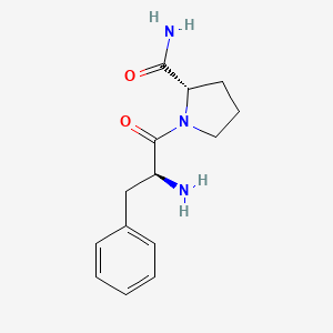 molecular formula C14H19N3O2 B8543858 L-phenylalanyl-L-prolinamide CAS No. 64774-32-9