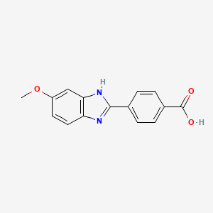 4-(6-methoxy-1H-benzo[d]imidazol-2-yl)benzoic acid