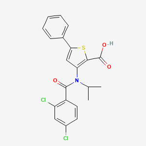 3-[(2,4-Dichlorobenzoyl)(isopropyl)amino]-5-phenylthiophene-2-carboxylic acid