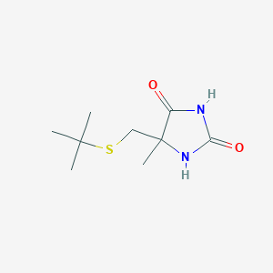 5-Tert-butylthiomethyl-5-methylhydantoin
