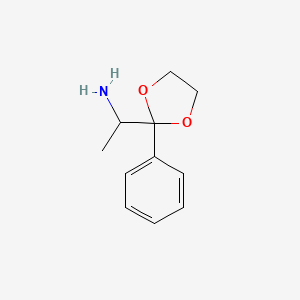 2-(1-Aminoethyl)-2-phenyldioxolane