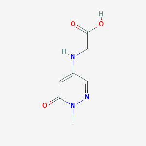 molecular formula C7H9N3O3 B8544016 (1-Methyl-6-oxo-1,6-dihydro-pyridazin-4-ylamino)-acetic acid 