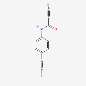 molecular formula C12H9NO B8544044 Propynoic acid-(4-prop-1-ynylphenyl)amide 