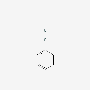 molecular formula C13H16 B8544049 4-(3,3-Dimethyl-1-butynyl)toluene CAS No. 79756-95-9