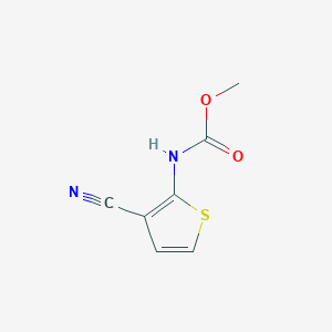 molecular formula C7H6N2O2S B8544057 Methyl 3-cyanothiophen-2-ylcarbamate 