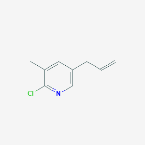 molecular formula C9H10ClN B8544198 5-Allyl-2-chloro-3-methylpyridine 