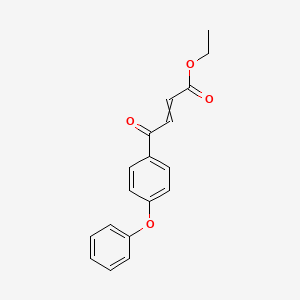 molecular formula C18H16O4 B8544220 Ethyl 4-oxo-4-(4-phenoxyphenyl)but-2-enoate CAS No. 88113-04-6