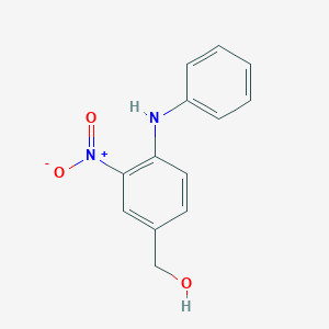 molecular formula C13H12N2O3 B8544238 (3-Nitro-4-(phenylamino)phenyl)methanol 