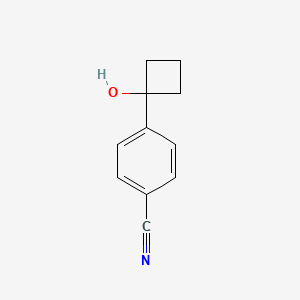 molecular formula C11H11NO B8544262 4-(1-Hydroxycyclobutyl)benzonitrile CAS No. 214759-68-9