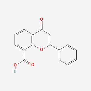 molecular formula C16H10O4 B8544273 4h-1-Benzopyran-8-carboxylic acid,4-oxo-2-phenyl- 