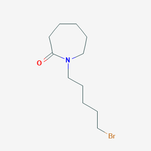 molecular formula C11H20BrNO B8544282 1-(5-Bromopentyl) azacycloheptane-2-one 
