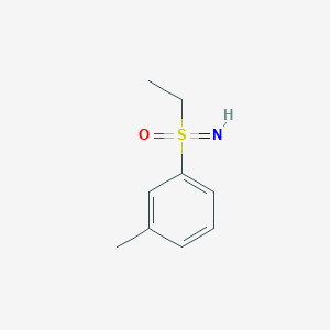 molecular formula C9H13NOS B8544288 Ethyl(imino)(3-methylphenyl)-lambda6-sulfanone 