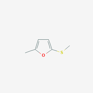 molecular formula C6H8OS B085443 2-甲基-5-(甲硫基)呋喃 CAS No. 13678-59-6