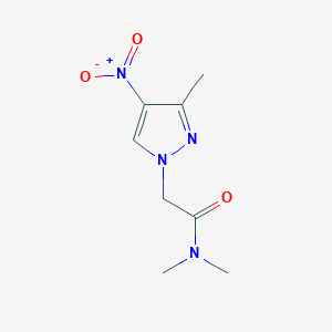 molecular formula C8H12N4O3 B8544310 N,N-Dimethyl-2-(3-methyl-4-nitro-pyrazol-1-yl)-acetamide 