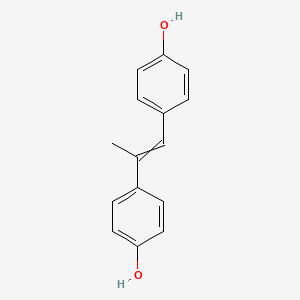 molecular formula C15H14O2 B8544314 4,4'-Bis(hydroxy)-alpha-methylstilbene CAS No. 72108-22-6