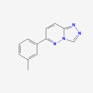 molecular formula C12H10N4 B8544333 6-(m-Tolyl)-[1,2,4]triazolo[4,3-b]pyridazine 