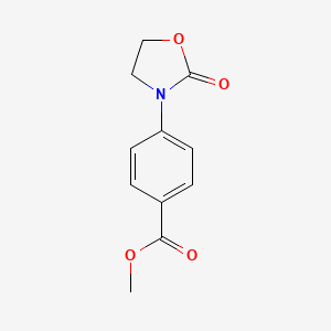 molecular formula C11H11NO4 B8544357 Methyl 4-(2-oxooxazolidin-3-yl)benzoate 