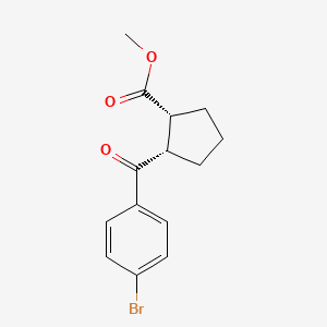 cis-2-(4-Bromo-benzoyl)-cyclopentanecarboxylic acid methyl ester