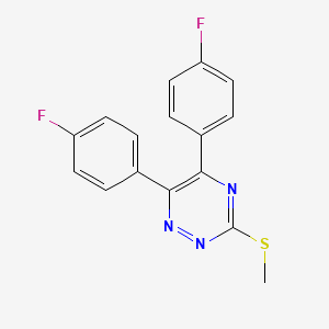 5,6-Bis(4-fluorophenyl)-3-(methylsulfanyl)-1,2,4-triazine