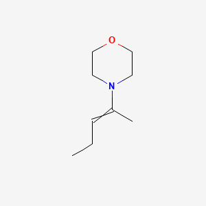molecular formula C9H17NO B8544488 N-(2-penten-2-yl)-morpholine 