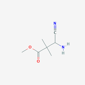 Methyl 3-amino-3-cyano-2,2-dimethylpropanoate