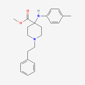 4-Piperidinecarboxylic acid,4-[(4-methylphenyl)amino]-1-(2-phenylethyl)-,methyl ester