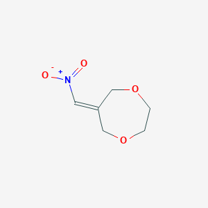 molecular formula C6H9NO4 B8544656 6-Nitromethylene-[1,4]dioxepane 