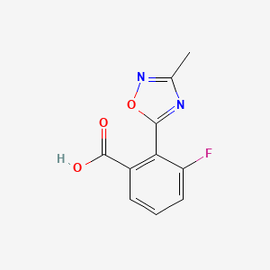 3-Fluoro-2-(3-methyl-1,2,4-oxadiazol-5-yl)benzoic acid
