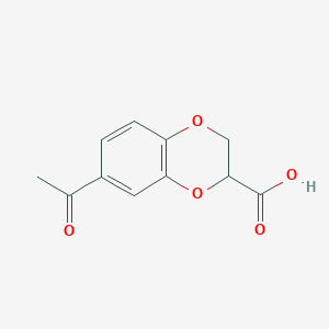 7-Acetyl-1,4-benzodioxan-2-carboxylic acid