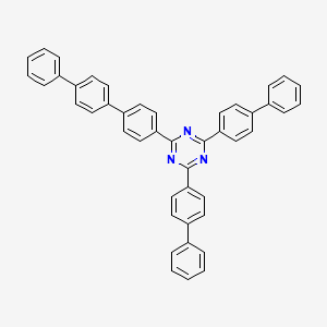 molecular formula C45H31N3 B8544756 2,4-Bis(4-phenylphenyl)-6-[4-(4-phenylphenyl)phenyl]-1,3,5-triazine CAS No. 927898-34-8
