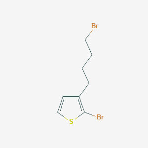 molecular formula C8H10Br2S B8544776 2-Bromo-3-(4-bromobutyl)thiophene 