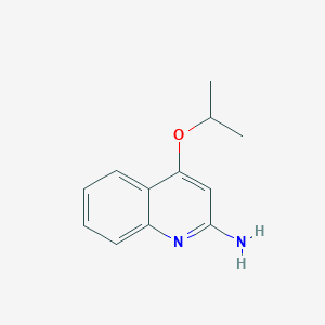molecular formula C12H14N2O B8544778 2-Amino-4-isopropoxyquinoline 