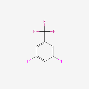 molecular formula C7H3F3I2 B8544791 Benzene, 1,3-diiodo-5-(trifluoromethyl)- 