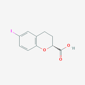 (2R)-6-Iodo-2-chromanecarboxylic acid