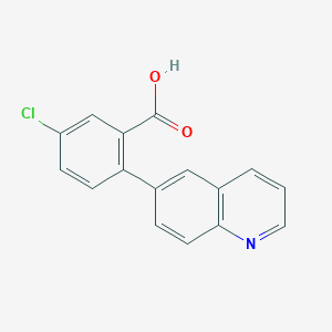 5-Chloro-2-(quinolin-6-yl)benzoic acid