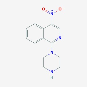 molecular formula C13H14N4O2 B8544831 4-Nitro-1-piperazin-1-yl-isoquinoline 