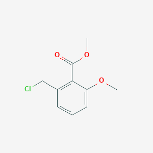 molecular formula C10H11ClO3 B8544846 Methyl 2-(chloromethyl)-6-methoxybenzoate 