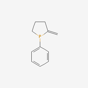 molecular formula C11H13P B8544852 1-Phenyl-2-methylenephospholane 