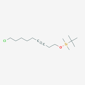 molecular formula C15H29ClOSi B8544864 Tert-butyl[(9-chloronon-3-YN-1-YL)oxy]dimethylsilane CAS No. 87519-30-0