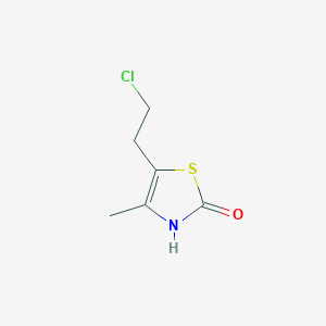 molecular formula C6H8ClNOS B8544969 2-Hydroxy-4-methyl-5beta-chloro-ethylthiazole 