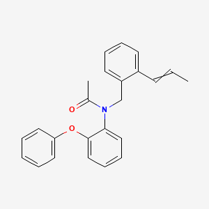 molecular formula C24H23NO2 B8545034 N-(2-Phenoxyphenyl)-N-{[2-(prop-1-en-1-yl)phenyl]methyl}acetamide CAS No. 220553-73-1