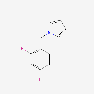 molecular formula C11H9F2N B8545062 1-[(2,4-Difluorophenyl)methyl]-1H-pyrrole 